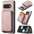 thumbnail image 1 of Allytechgroup for Google Pixel 9A Phone Case, RFID Blocking Detachable Cards Slots Zipper Wallet Premium PU Leather Shockproof Protective Wallet Cover Case for Google Pixel 9A, Pink, 1 of 8