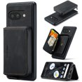 thumbnail image 1 of Allytechgroup for Google Pixel 9A Phone Case, RFID Blocking Detachable Cards Slots Zipper Wallet Premium PU Leather Shockproof Protective Wallet Cover Case for Google Pixel 9A, Black, 1 of 10