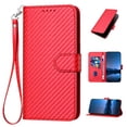 thumbnail image 1 of Allytechgroup Google Pixle 9 Pro XL Case Wallet, Carbon Fiber Flip Stand Cards Slots Mangetic Closure Hand Wrist Phone Case Cover for Google Pixel 9 Pro XL, Red, 1 of 8
