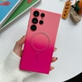 thumbnail image 1 of Allytech Gradient Case for Samsung Galaxy S24 FE, Slim Lightweight Colorful Cover Compatible with MagSafe, Soft TPU Stylish Case with Lens Film for Samsung Galaxy S24 FE, Pink+Rose, 1 of 9