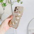 thumbnail image 1 of Allytechgroup Heart Charm Case for Apple iPhone 16 Plus, iPhone 16 Plus Cover, Stylish and Fun Protection with Unique Heart Keychain Shockproof Anti-Scratch Case for Girls Women,White, 1 of 6