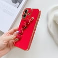 thumbnail image 1 of Allytechgroup Heart Charm Case for Apple iPhone 16 Pro, iPhone 16 Pro Cover, Stylish and Fun Protection with Unique Heart Keychain Shockproof Anti-Scratch Case for Girls Women,Red, 1 of 6