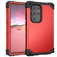 thumbnail image 1 of Allytechgroup Heavy Duty Case for Samsung Galaxy S25 Ultra, Soft TPU + Rugged PC Triple-Layers Four Corners Protection Shockproof Anti-Scratch Case for Samsung Galaxy S25 Ultra, Red, 1 of 8