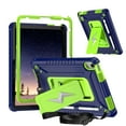 thumbnail image 1 of Allytechgroup Heavy Duty Shockproof Case for Apple iPad A16 11th Generation 11" 2025 & iPad 10th Generation 10.9" 2022, Case with Kickstand, Pencil Holder, Strap Kids Friendly Cover,Navyblueolivine, 1 of 8