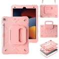thumbnail image 1 of Allytechgroup Heavy Duty Shockproof Case Cover for Apple iPad 9th 8th 7th Generation, Ultimate Protection with Handle Stand, Shoulder Strap, and Pencil Holder Kids Friendly, Pink, 1 of 5