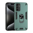 thumbnail image 1 of Allytechgroup Hybrid TPU PC Back Cover Case for Samsung Galaxy A32 4G, Military Grade Shockproof Ring Holder Kickstand Compatible with Car Mount Phone Case for Women Men, Darkgreen, 1 of 7