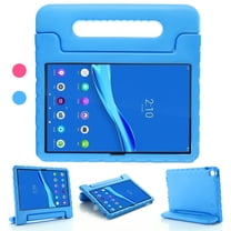 Allytechgroup Kickstand Case for Lenovo Tab M10 10.1 Inch 3rd Gen 2022, Fashion Lightweight EVA Foam Handle Stand Kids Friendly Shockproof Cover Case - Blue