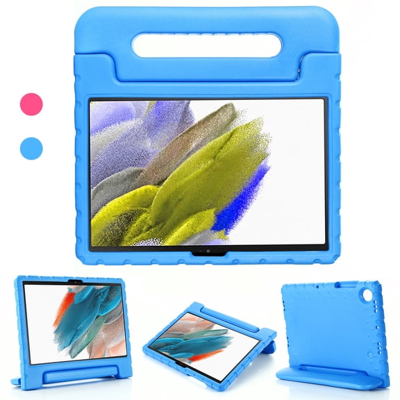 Allytechgroup Kickstand Case for Google Pixel Tablet 2023, Fashion Lightweight EVA Foam Handle Stand Kids Friendly Shockproof Cover Case - Blue