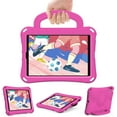 thumbnail image 1 of Allytechgroup Kids Cas for Apple iPad mini 1 2 3 4 5, Cute Football Design EVA Silicone Shockproof Kids Friendly Handle Stand Anti-Scratch Tablet Case Cover for iPad mini 1st 2nd 3rd 4th Gen,Rose, 1 of 5