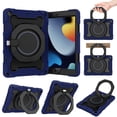 thumbnail image 1 of Allytechgroup Kids Case for Apple iPad 9th 8th 7th Generation 10.2" 2021/2020/2019, with Pencil Holder Heavy Duty Protection Multiple Layers Kids Friendly Rotating Kickstand Rugged Handle Cover, 1 of 15