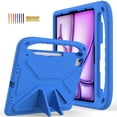 thumbnail image 1 of Allytechgroup Kids Case for Apple iPad Air 11 Inch M2 2024, EVA Lightweight Kickstand Bumper Shockproof Handle Children Proof Protective Case Cover for Girls Boys, Blue, 1 of 6