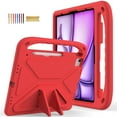 thumbnail image 1 of Allytechgroup Kids Case for Apple iPad Air 11 Inch M2 2024, EVA Lightweight Kickstand Bumper Shockproof Handle Children Proof Protective Case Cover for Girls Boys, Red, 1 of 6