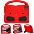 thumbnail image 1 of Allytechgroup Kids Case for Apple iPad Air 11 Inch M3 M2 2025/2024/ iPad Pro 11 M4 2024, Soft EVA Rubber Lightweight Handle Foldable Stand Heavy Duty Protection Kids Friendly Tablet Case,Red, 1 of 11