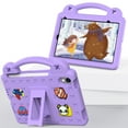 thumbnail image 1 of Allytechgroup Kids Case for Apple iPad mini 6/ Mini 7 8.3", EVA Rubber Lightweight Handle Stand Bumper Shockproof Kids Friendly Case Cover for Apple iPad mini 6th 7th Gen, Lightpurple, 1 of 7