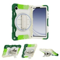 Allytechgroup Kids Case for Case for Samsung Galaxy Tab A11 2025/A9 2023 8.7", Shockproof Silicone Rugged with Kickstand Hnad Strap for Galaxy Tab A11 (SM-X133/X135)/A9 (SM-X110/X115), Green