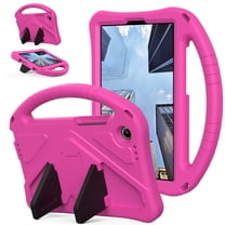 Allytechgroup Kids Case for Lenovo Tab One 8.7 inch 2025/ Tab K9 8.7 inch 2025, EVA Shockproof Heavy Duty Case with Foldable Kickstand / Handle, Full body Protective Kids Friendly Case, Rose