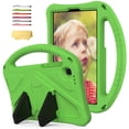 thumbnail image 1 of Allytechgroup Kids Case for Samsung Galaxy Tab A7 Lite 8.7" 2021( SM-T220/225/227), Slim EVA Shockproof Heavy Duty Case with Foldable Kickstand / Handle Kids Friendly Case, Green, 1 of 5