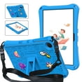 thumbnail image 1 of Allytechgroup Kids Case for Samsung Galaxy Tab A9+ 11", EVA Lightweight Bumper Shockproof Kickstand Shoulder Strap Children Friendly Tablet Case Cover for Galaxy Tab A9+ Plus SM-X210 X215 X216,Skyblue, 1 of 9