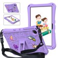 thumbnail image 1 of Allytechgroup Kids Case for Samsung Galaxy Tab A9 8.7", EVA Lightweight Bumper Shockproof Kickstand Shoulder Strap Children Friendly Tablet Case for Galaxy Tab A9 SM-X110 X115 X116, Lightpurple, 1 of 8