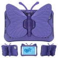 thumbnail image 1 of Allytechgroup Kids Case for Samsung Galaxy Tab A11 2025/A9 2023/A7 Lite 2021 8.7", Cute Butterfly Rotating Stand Lightweight Kids Friendly Shockproof Case for Children, Purple, 1 of 6