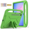 thumbnail image 1 of Allytechgroup Kids Case for Samsung Galaxy Tab S10 FE+ Plus 13.1 Inch 2025 SM-X620 X626B, Lightweight EVA Foam Handle Stand Foldable Kids Friendly Bumper Cover for Galaxy Tab S10 FE+, Green, 1 of 6