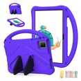 thumbnail image 1 of Allytechgroup Kids Case for T-Mobile REVVL Tab 5G (2023) 10.36 Inch, Slim EVA Shockproof Heavy Duty Case with Foldable Kickstand / Handle Kids Friendly Case for Boys Gilrs Children, Purple, 1 of 8