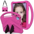 thumbnail image 1 of Allytechgroup Kids Case for iPad 11-inch(A16) 2025/ iPad 10th Generation 10.9 Inch 2022, EVA Shockproof Heavy Duty Case with Foldable Kickstand / Handle / Shoulder Strap Kids Friendly Cover, Rose, 1 of 7