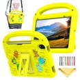 thumbnail image 1 of Allytechgroup Kids Case for iPad Mini 7 A17 Pro 2024/iPad Mini 6 2021 8.3 Inch iPad Mini 7th/6th Generation Case,Stand Case with Pencil Holder/Hand Strap/Handle/Kickstand 3D Kawaii EVA Cover, Yellow, 1 of 9