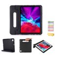 thumbnail image 1 of Allytechgroup Kids Case for iPad Pro 12.9 inch 2022/2021/2020/2018 (6th/5th/4th/3rd Generation) 12.9 Inch Tablet EVA Case with Rotating Kickstand Swivel Handle Shockproof Rugged Stand Cover, Black, 1 of 7
