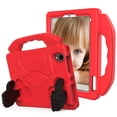 thumbnail image 1 of Allytechgroup Kids Shockproof Case for Apple iPad mini 6th 7th Generatio 8.3 Inch 2021 2024, Silicone EVA Handle Stand Protective Kids Friendly Lightweight Tablet Case Cover Girls Boys, Red, 1 of 7