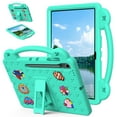 thumbnail image 1 of Allytechgroup Kids Shockproof Case for Samsung Galaxy Tab S10 FE+ 13.1" 2025 (SM-X620/X626B), EVA Handle Stand Cover with Kickstand & Stylus Holder, Drop-Proof Protective Shell for Toddlers, Mintgreen, 1 of 7