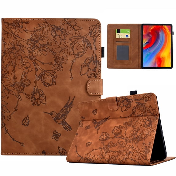 Allytechgroup Kindle Paperwhite 4/3/2/1 Case 6" (10th/7th/6th/5th Generation), PU Leather Flip Case with Credit Card Slot Auto Sleep/Wake Kickstand Shockproof Full Body Ptotective, Brown