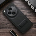 thumbnail image 1 of Allytechgroup Leather Stand Case Compatible with OnePlus Open 7.82 Inch 2023, Luxury PU Leather Built-in Hidden Foldable Kickstand Cover for Women Men, Full Body Protection Shockproof Case - Black, 1 of 11