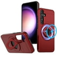 thumbnail image 1 of Allytechgroup Lightweight Case for Samsung Galaxy A54 5G,Rotatable Ring Kickstand,Sliding Lens Cover,Enhanced Camera & Screen Full Body Protection Shockproof Case for Samsung Galaxy A54 5G, Red, 1 of 6