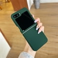 thumbnail image 1 of Allytechgroup Liquid Silicone Back Cover for Samsung Galaxy Z Flip 6/ Galaxy Z Flip 7 FE, Slim Fit Bumper Shockproof Drop Protection Moranti Color Phone Case for Women Men, Darkgreen, 1 of 7