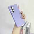 thumbnail image 1 of Allytechgroup Liquid Silicone Back Cover for Samsung Galaxy Z Fold 5, Slim Fit Bumper Shockproof Drop Protection Moranti Color Phone Case for Women Men, Purple, 1 of 8