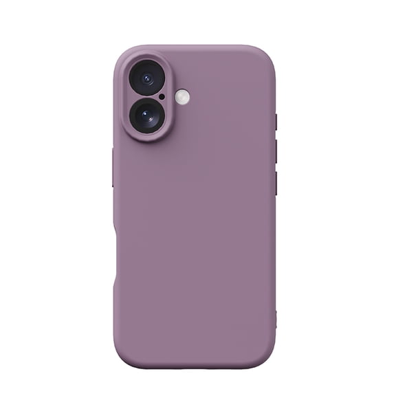 Allytechgroup Liquid Silicone Case for Apple iPhone 16, Full Body Shockproof Drop Proof Camera Lens Protective Anti-Fingerprint Bumper Phone Case for Apple iPhone 16, Darkpurple
