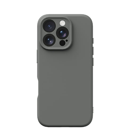 Allytechgroup Liquid Silicone Case for Apple iPhone 16 Pro Max, Full Body Shockproof Drop Proof Camera Lens Protective Anti-Fingerprint Bumper Phone Case for Apple iPhone 16 Pro Max, Gray