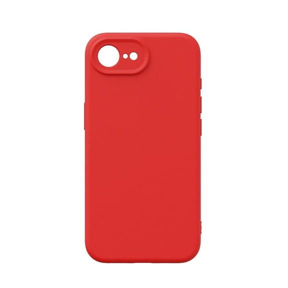 Allytechgroup Liquid Silicone Case for Apple iPhone 16e 17e 6.1", Full Body Shockproof Drop Proof Camera Lens Protective Anti-Fingerprint Bumper Phone Case for Apple iPhone 16e/17e, Red