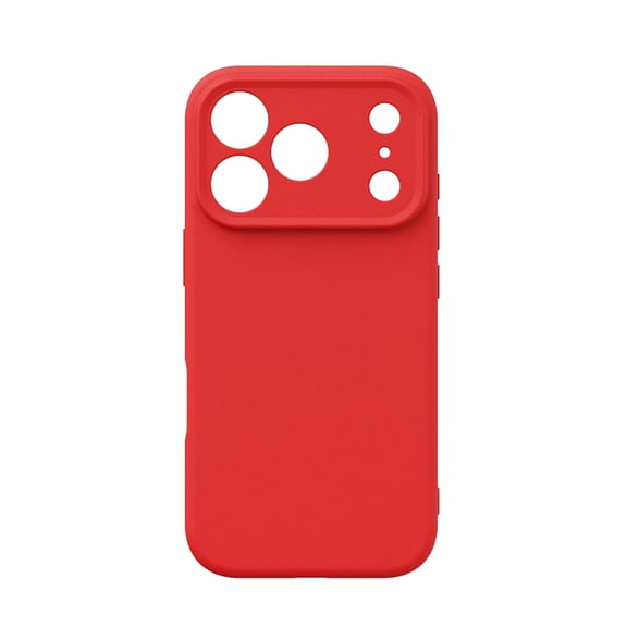 Allytechgroup Liquid Silicone Case for Apple iPhone 17 Pro Max, Full Body Shockproof Drop Proof Camera Lens Protective Anti-Fingerprint Bumper Phone Case for Apple iPhone 17 Pro Max, Red