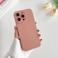 thumbnail image 1 of Allytechgroup Liquid Silicone Slim Phone Case for Apple iPhone 12 Pro, Ultra Thin Camera Lens Protective Anti-Scratch Shockproof Case Cover for Women Men, Pink, 1 of 6