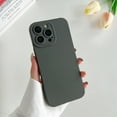 thumbnail image 1 of Allytechgroup Liquid Silicone Slim Phone Case for Apple iPhone 15 Plus, Ultra Thin Camera Lens Protective Anti-Scratch Shockproof Case Cover for Women Men, Graphite, 1 of 6