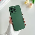 thumbnail image 1 of Allytechgroup Liquid Silicone Slim Phone Case for Apple iPhone 15 Pro Max, Ultra Thin Camera Lens Protective Anti-Scratch Shockproof Case Cover for Women Men, Darkgreen, 1 of 6