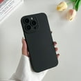 thumbnail image 1 of Allytechgroup Liquid Silicone Slim Phone Case for Apple iPhone 16 Pro Max, Ultra Thin Camera Lens Protective Anti-Scratch Shockproof Case Cover for Women Men, Black, 1 of 6