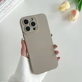 thumbnail image 1 of Allytechgroup Liquid Silicone Slim Phone Case for Apple iPhone 16, Ultra Thin Camera Lens Protective Anti-Scratch Shockproof Case Cover for Women Men, Gray, 1 of 6