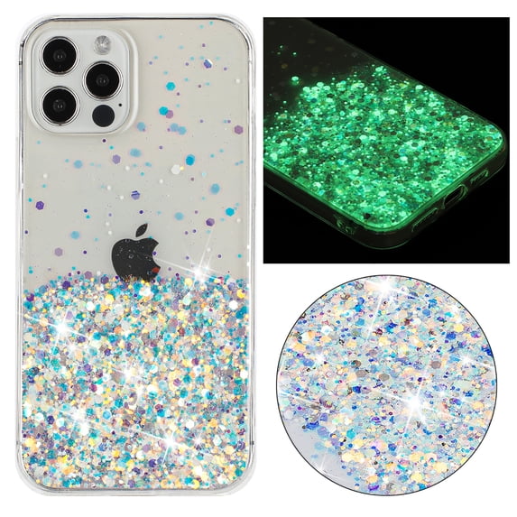 Allytechgroup Luminous TPU Back Cover Case for Apple iPhone 16 Pro Max, Slim Fit Shockproog Anti-Scratch Drop Proof Protective Stylish Phone Case for iPhone 16 Pro Max, White