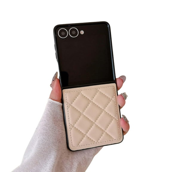 Allytechgroup Luxury Case for Motorola Razr Ultra 2025, Premium PU Leather PC Interior Protective Anti-Scratch Non-Slip Anti-Fingerprint Slim Phone Case Cover for Motorola Moto Razr Ultra 2025,Khaki