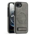 thumbnail image 1 of Allytechgroup Luxury Case for iPhone 16e with Hidden Kickstand, [Compatible with MagSafe], Premium PU Leather + Soft TPU Inner Shockproof Anti-Fall Protective Slim Fashion Case, Gray, 1 of 8