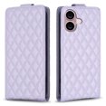 thumbnail image 1 of Allytechgroup Luxury PU Leather Case for iPhone 16 Plus, Vertical Flip Wallet Case with 3 Card Slots, Adjustable Kickstand Magnetic Closure Shockproof Protective Shell for Women Men, Purple, 1 of 7
