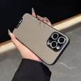 thumbnail image 1 of Allytechgroup Luxury Phone Case for Apple iPhone 16 Pro Max, Slim Fit TPU + PU Leather iPhone 16 Pro Max Case with Camera Lens Screen Protector Shock Resistant iPhone 16 Pro Max Cover, Gray, 1 of 7